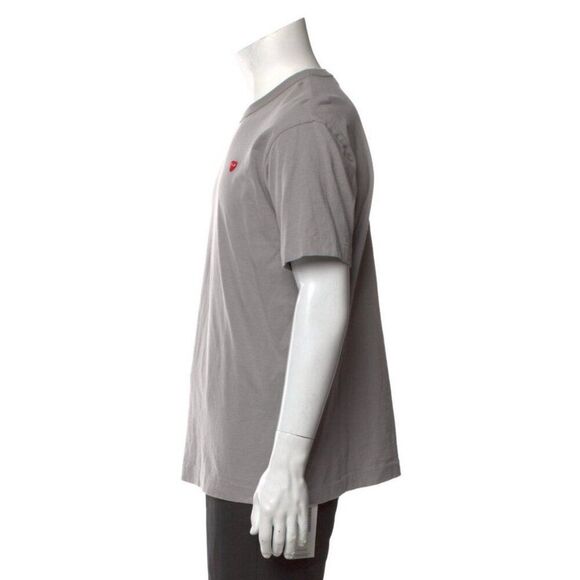 play comme des garcons Authentic t shirt mens gray short sleeve Crew Neck Xl - Picture 2 of 9